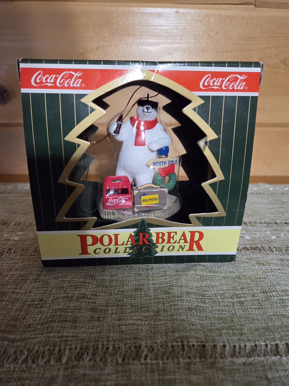 Coca Cola Polar Bear Holiday Figurine Tree Ornament